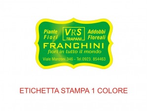 Etichette adesive per fioristi, fiorai e vivaisti (mm 36x23)  (cod.64G)